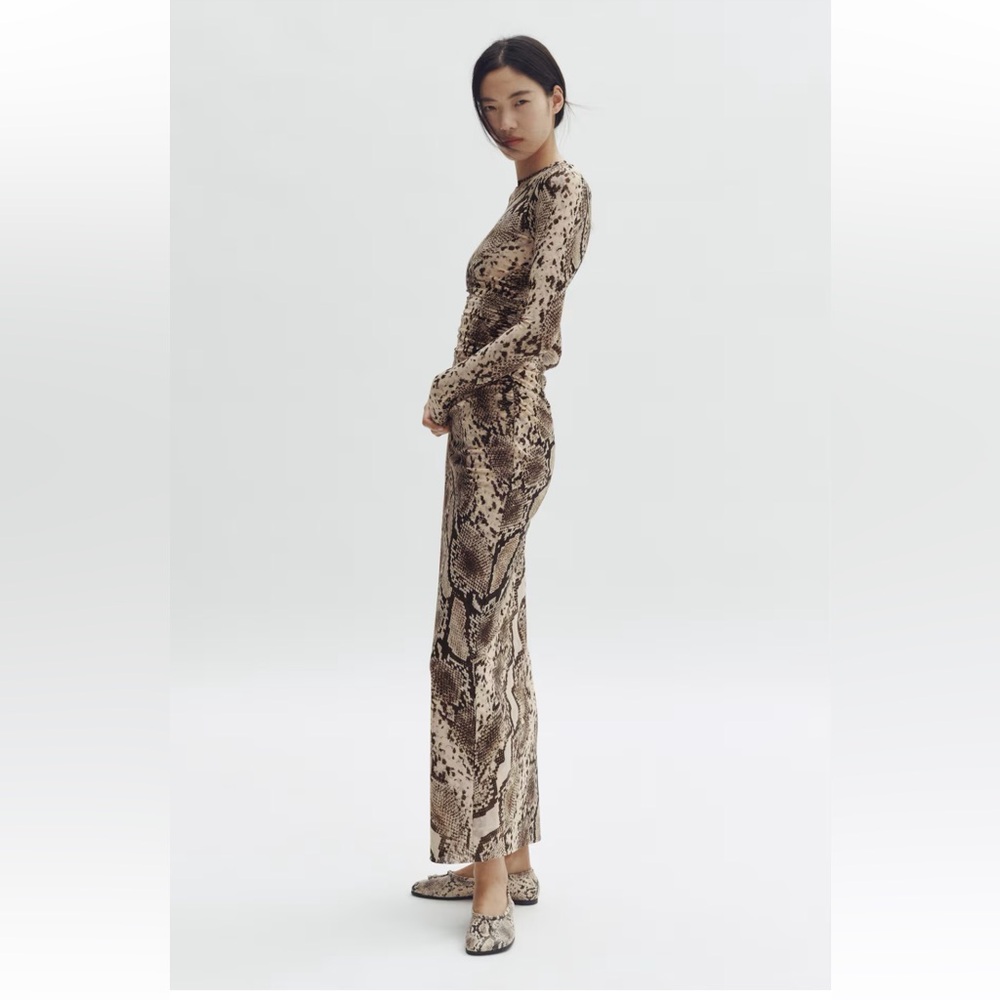 Stella McCartney x H&M snakeskin print mesh dress